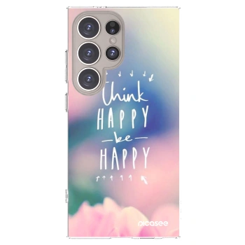 Picasee husă transparentă din silicon pentru Samsung Galaxy S24 Ultra S928B 5G - Think happy be happy