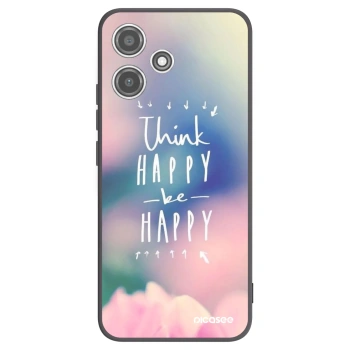 Picasee husă neagră din silicon pentru Xiaomi Redmi 12 5G - Think happy be happy