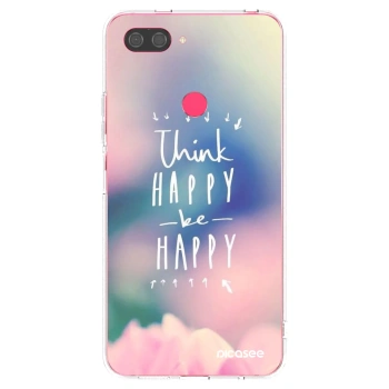 Picasee husă transparentă din silicon pentru Xiaomi Mi 8 Lite - Think happy be happy