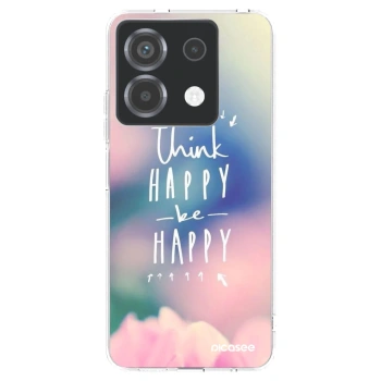 Picasee husă transparentă din silicon pentru Xiaomi Poco X6 - Think happy be happy