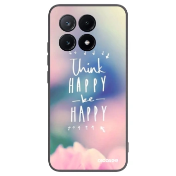 Picasee husă neagră din silicon pentru Xiaomi Poco X6 Pro - Think happy be happy