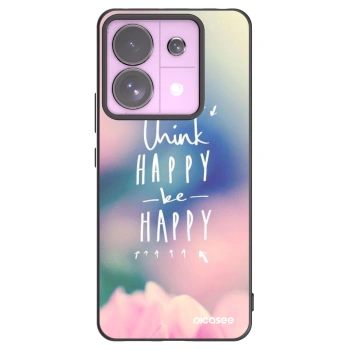 Picasee husă neagră din silicon pentru Xiaomi Redmi Note 13 Pro 5G - Think happy be happy