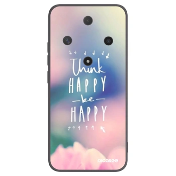 Picasee husă neagră din silicon pentru Honor Magic6 Lite 5G - Think happy be happy