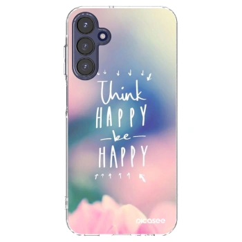 Picasee husă transparentă din silicon pentru Samsung Galaxy A15 A155F 4G - Think happy be happy