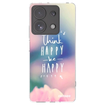 Picasee husă transparentă din silicon pentru Xiaomi Redmi Note 13 Pro 4G - Think happy be happy