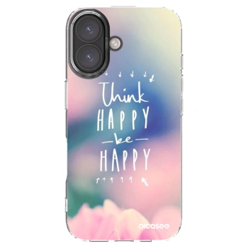 Picasee husă transparentă din silicon pentru Apple iPhone 16 - Think happy be happy