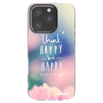 Picasee husă transparentă din silicon pentru Apple iPhone 16 Pro - Think happy be happy