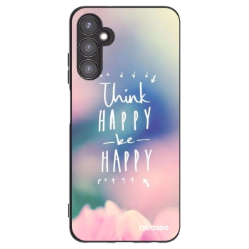 Picasee husă neagră din silicon pentru Samsung Galaxy A05s A057G - Think happy be happy