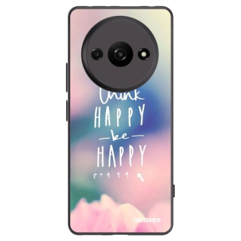 Picasee husă neagră din silicon pentru Xiaomi Redmi A3 - Think happy be happy