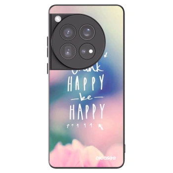 Picasee husă neagră din silicon pentru OnePlus 12 5G - Think happy be happy