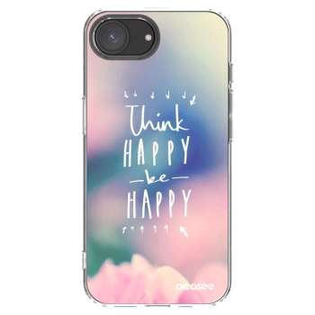 Picasee husă transparentă din silicon pentru Apple iPhone 16e - Think happy be happy