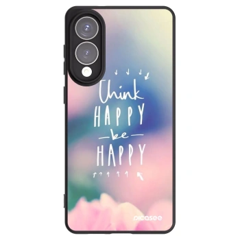 Picasee husă neagră din silicon pentru Samsung Galaxy S25 Edge 5G - Think happy be happy