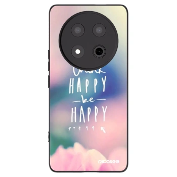 Picasee husă neagră din silicon pentru Honor Magic7 Lite 5G - Think happy be happy