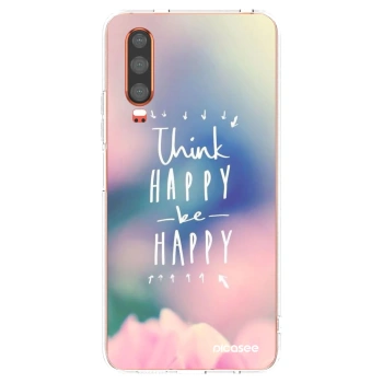 Picasee husă transparentă din silicon pentru Huawei P30 - Think happy be happy