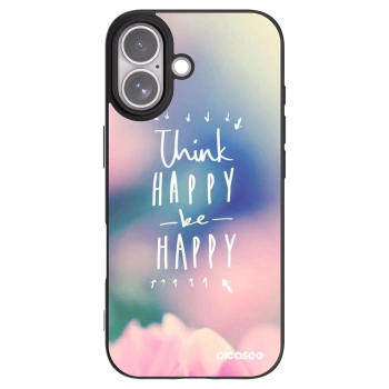 Picasee husă neagră din silicon pentru Apple iPhone 17 - Think happy be happy