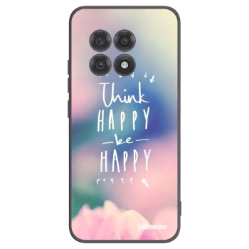 Picasee husă neagră din silicon pentru OnePlus 13R 5G - Think happy be happy