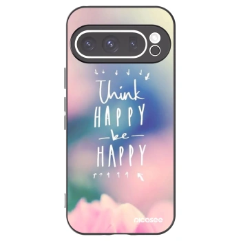 Picasee husă neagră din silicon pentru Google Pixel 9 Pro XL - Think happy be happy