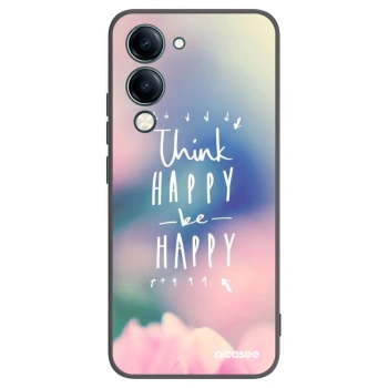 Picasee husă neagră din silicon pentru Vivo Y29s 5G - Think happy be happy