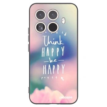 Picasee husă neagră din silicon pentru Xiaomi 15T Pro - Think happy be happy