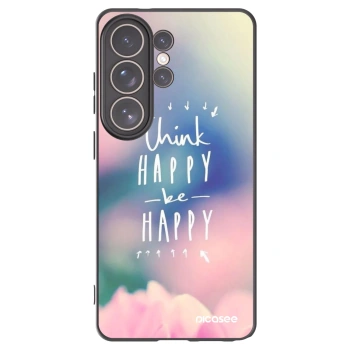 Picasee husă neagră din silicon pentru Samsung Galaxy S26 Ultra - Think happy be happy