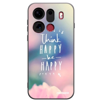 Picasee husă neagră din silicon pentru OPPO Find X9 Pro - Think happy be happy