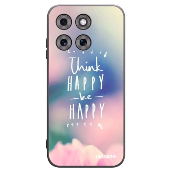 Picasee husă neagră din silicon pentru Motorola Moto G77 - Think happy be happy