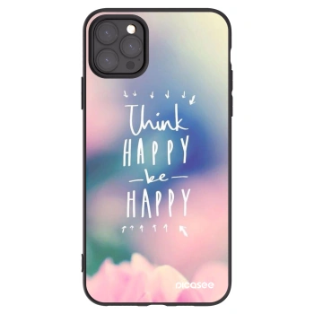 Picasee husă neagră din silicon pentru Apple iPhone 11 Pro Max - Think happy be happy