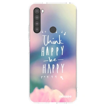 Picasee husă transparentă din silicon pentru Xiaomi Redmi Note 8 - Think happy be happy