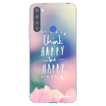 Picasee husă transparentă din silicon pentru Xiaomi Redmi Note 8T - Think happy be happy
