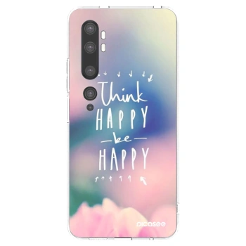 Picasee husă transparentă din silicon pentru Xiaomi Mi Note 10 (Pro) - Think happy be happy