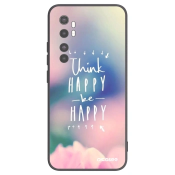 Picasee husă neagră din silicon pentru Xiaomi Mi Note 10 Lite - Think happy be happy