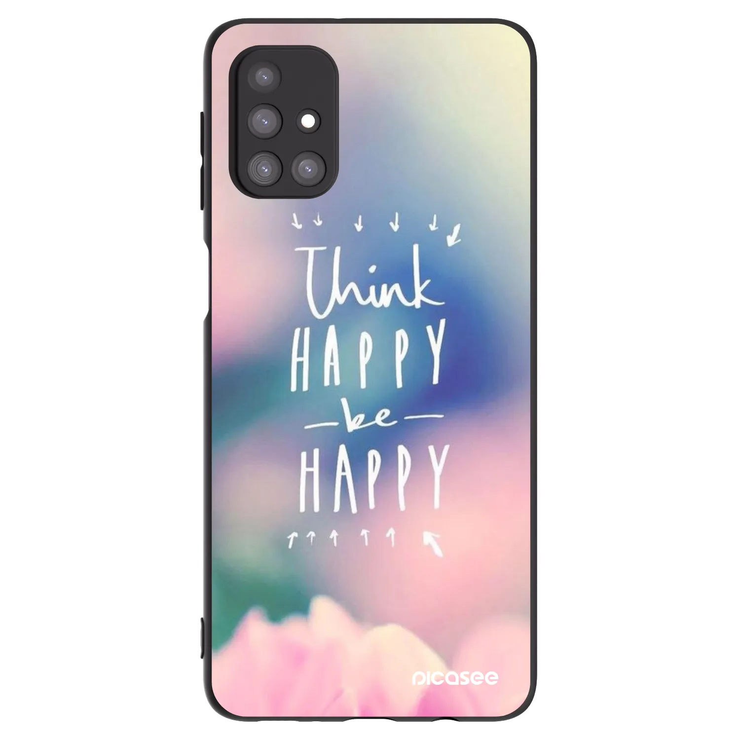 Picasee husă neagră din silicon pentru Samsung Galaxy M31s - Think happy be happy