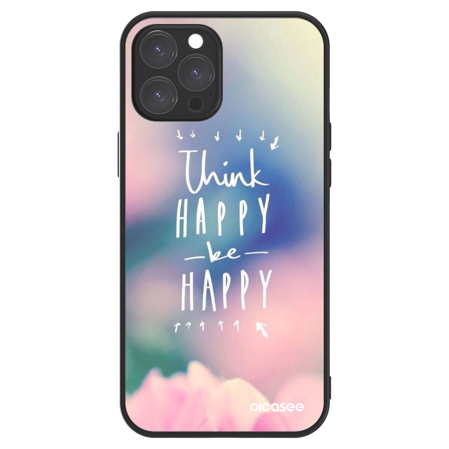 Picasee ULTIMATE CASE pentru Apple iPhone 12 Pro Max - Think happy be happy