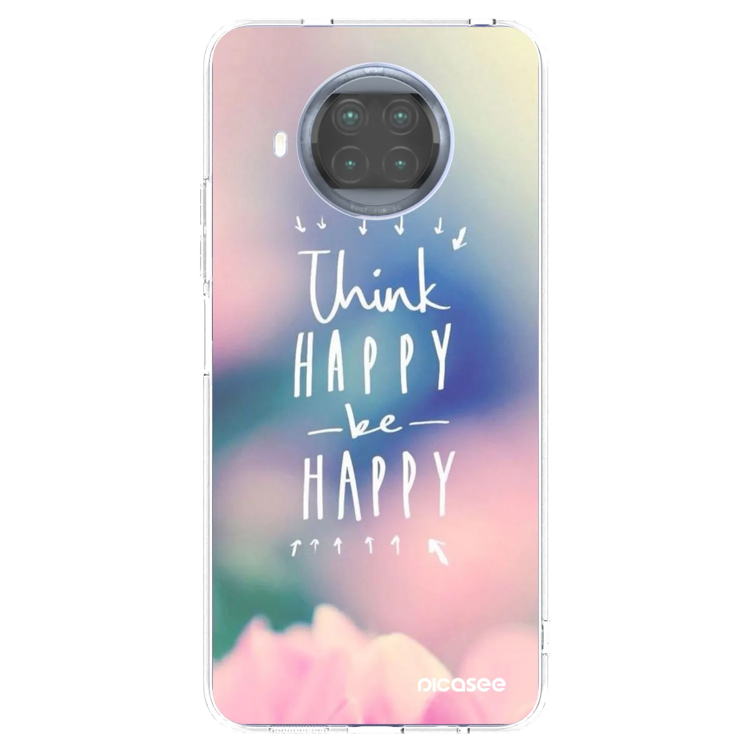 Picasee husă transparentă din silicon pentru Xiaomi Mi 10T Lite - Think happy be happy