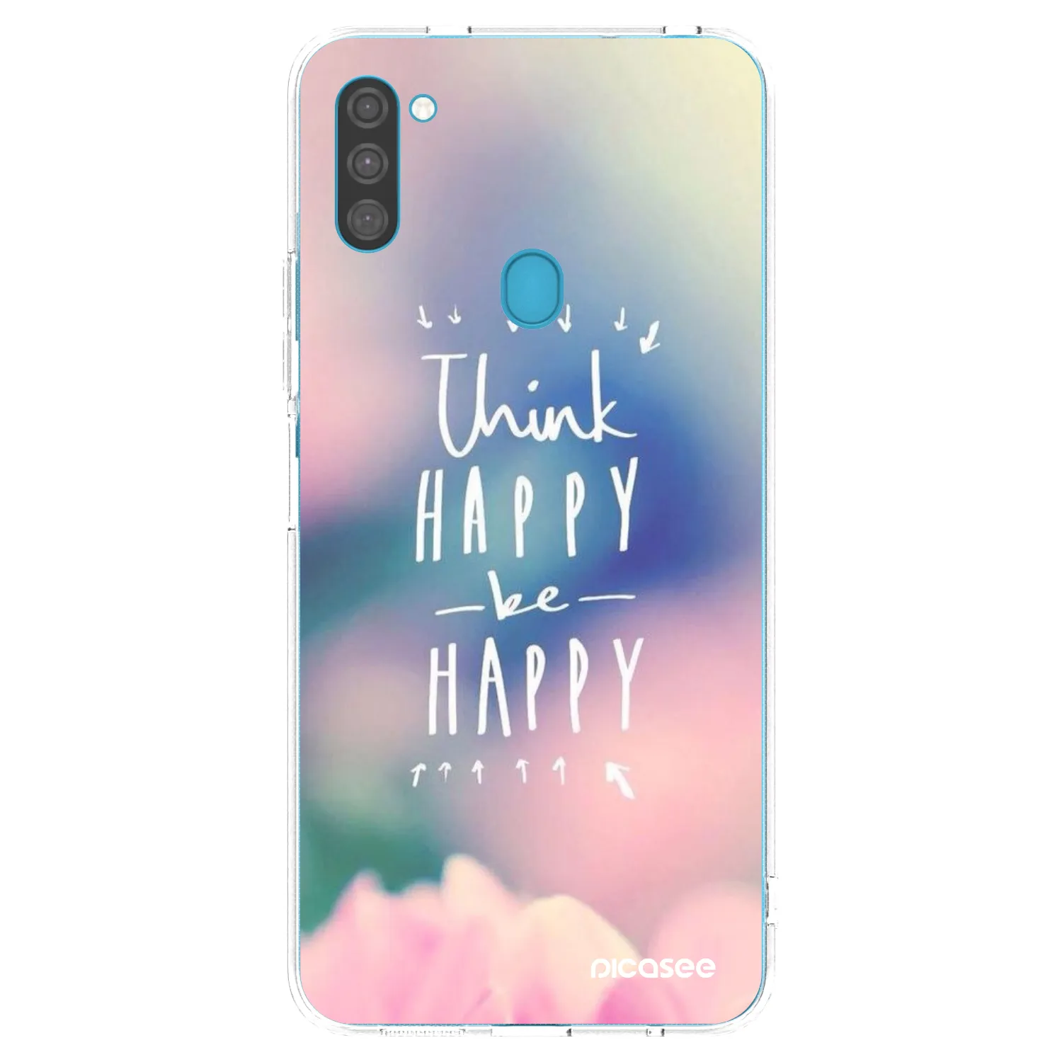 Picasee husă transparentă din silicon pentru Samsung Galaxy M11 - Think happy be happy