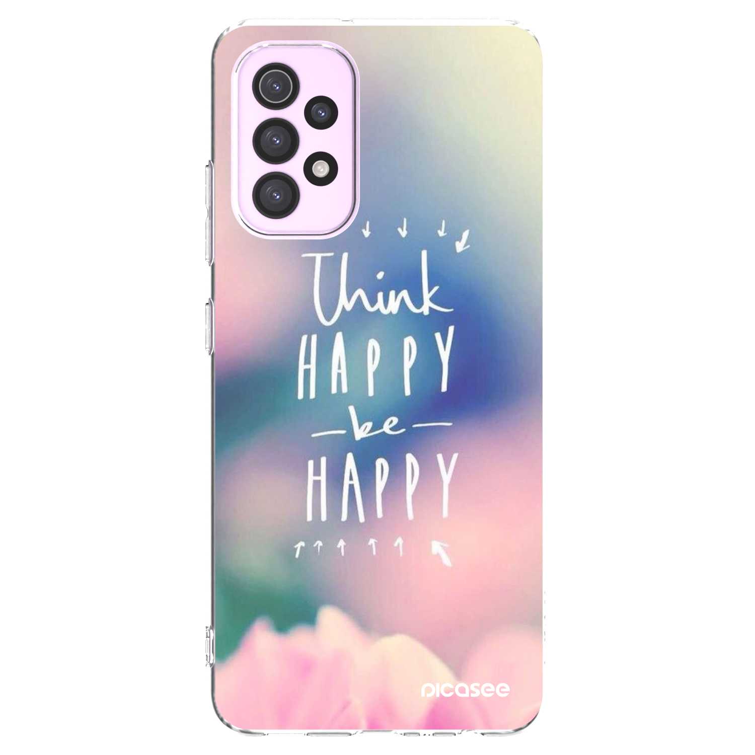 Picasee husă transparentă din silicon pentru Samsung Galaxy A32 5G A326B - Think happy be happy