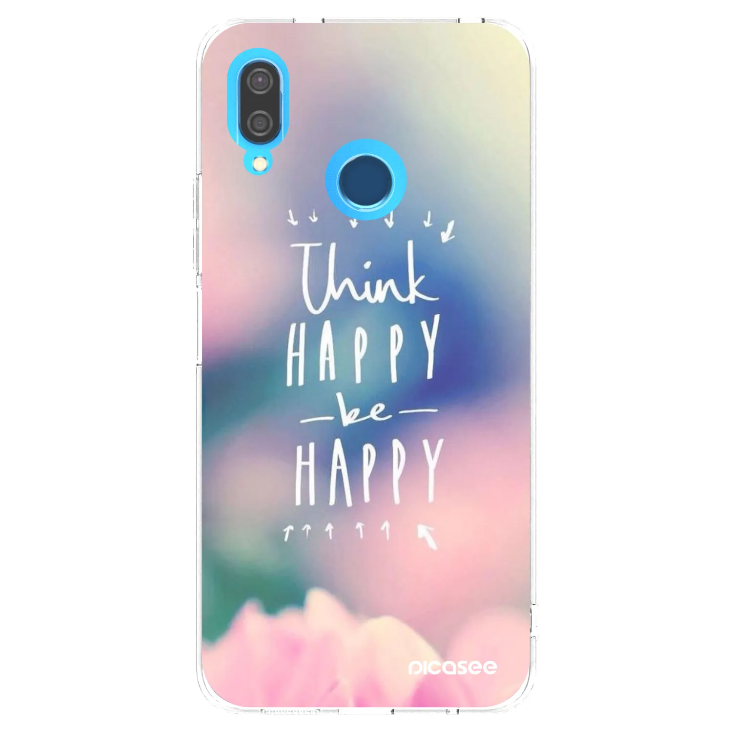 Picasee husă transparentă din silicon pentru Huawei P20 Lite - Think happy be happy