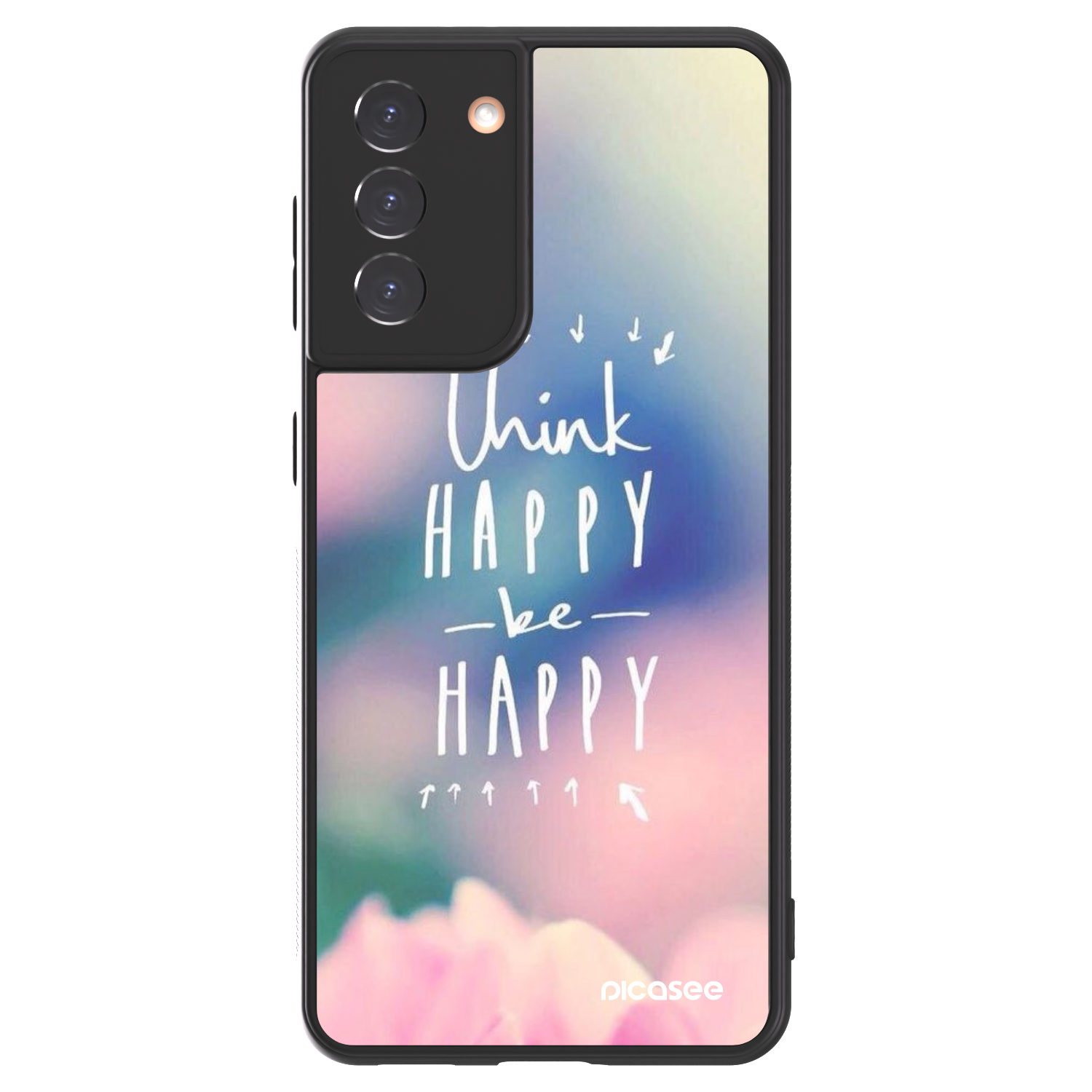 Picasee ULTIMATE CASE pentru Samsung Galaxy S21 5G G991B - Think happy be happy