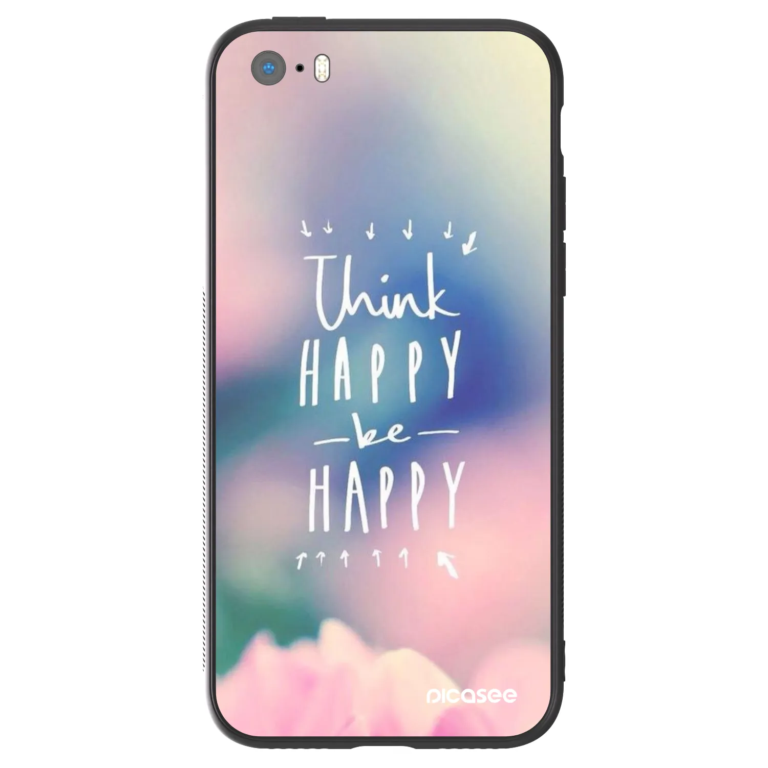 Picasee ULTIMATE CASE pentru Apple iPhone 5/5S/SE - Think happy be happy