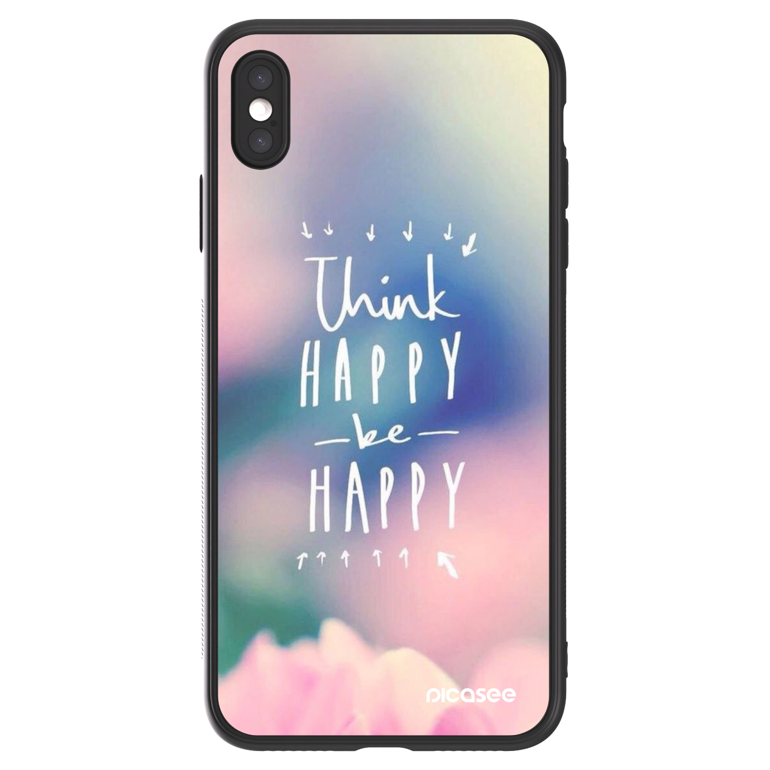 Picasee ULTIMATE CASE pentru Apple iPhone XS Max - Think happy be happy