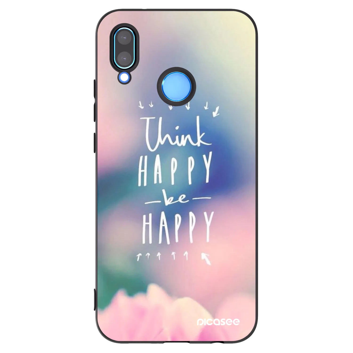Picasee husă neagră din silicon pentru Huawei P20 Lite - Think happy be happy
