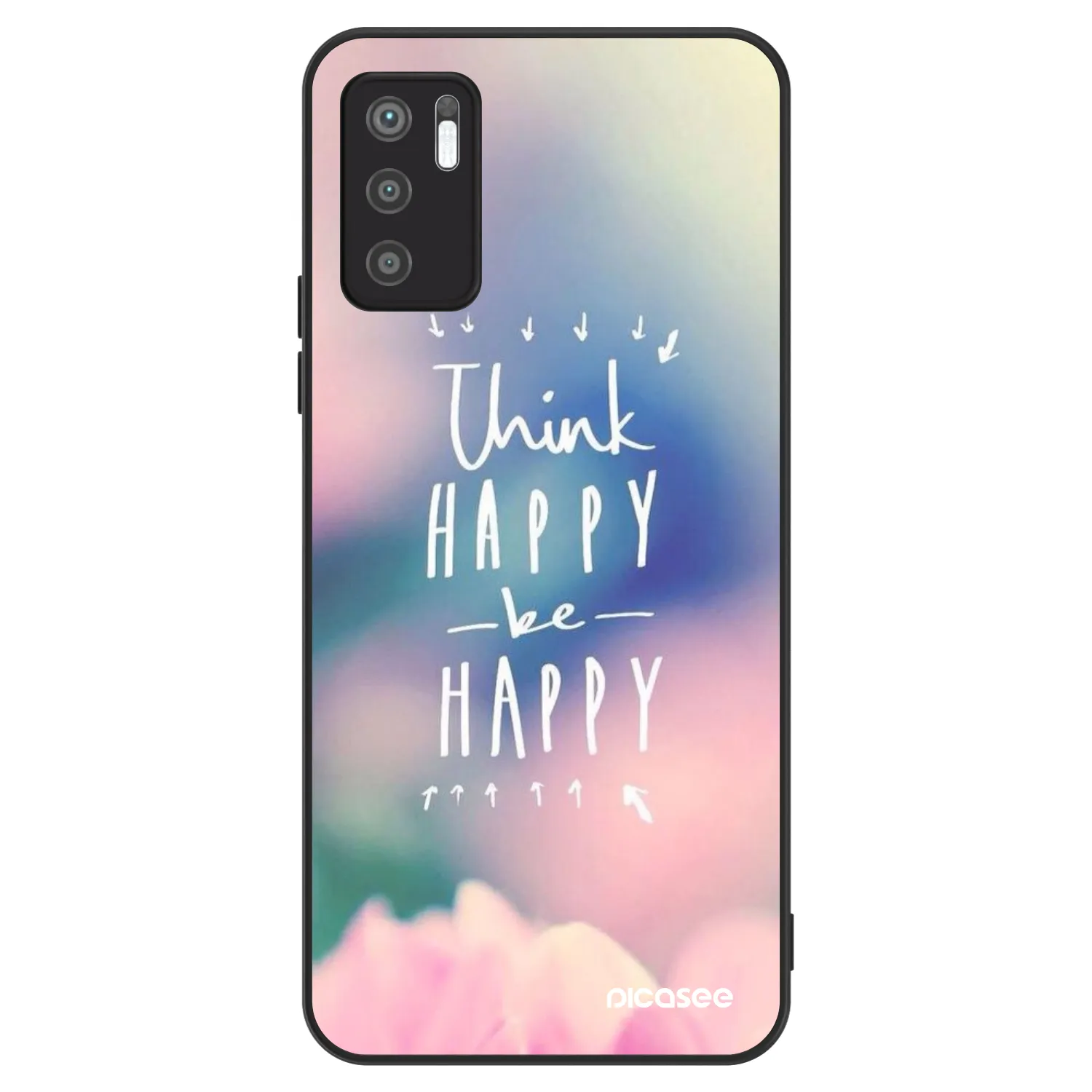 Picasee ULTIMATE CASE pentru Xiaomi Redmi Note 10 5G - Think happy be happy