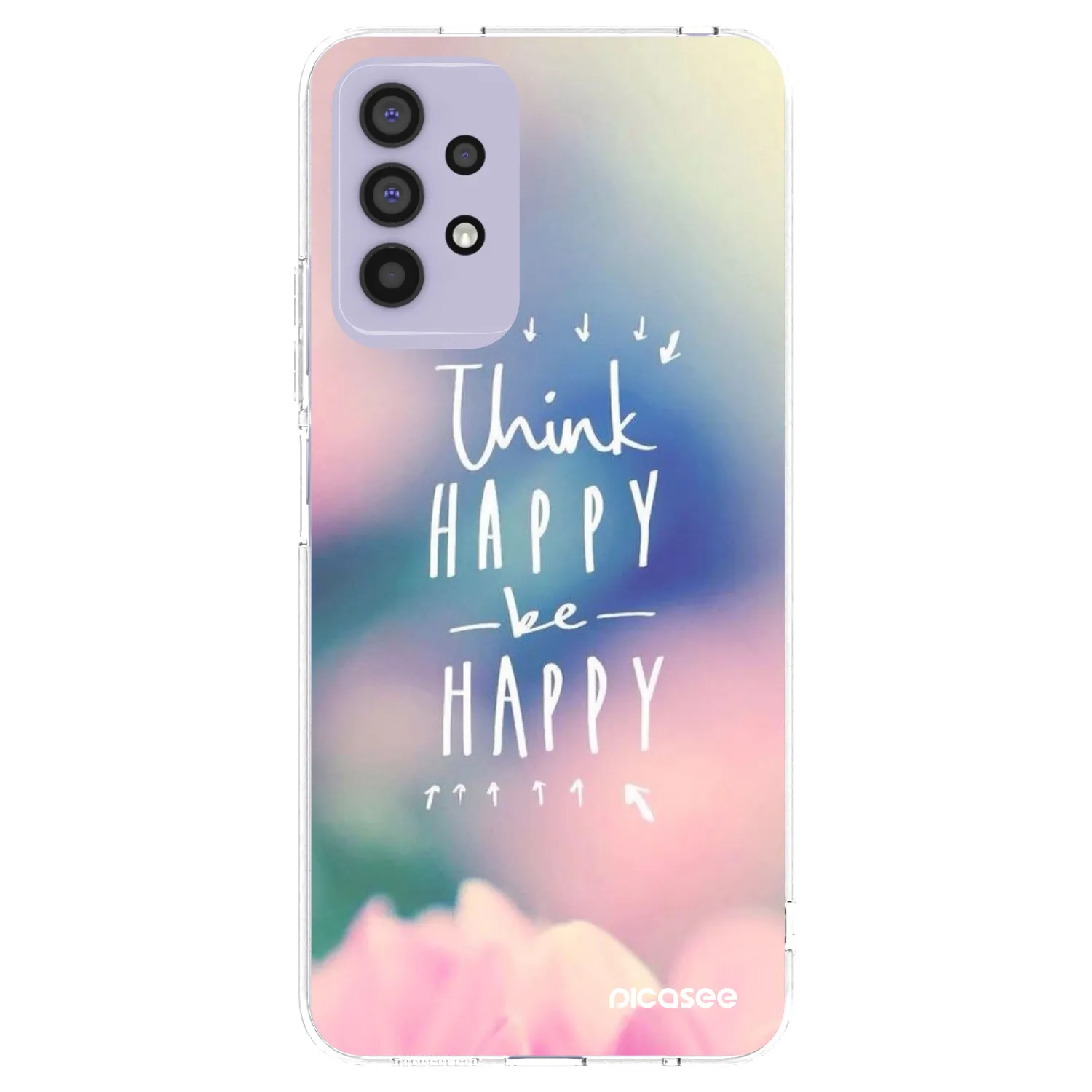 Picasee husă transparentă din silicon pentru Samsung Galaxy A32 4G SM-A325F - Think happy be happy