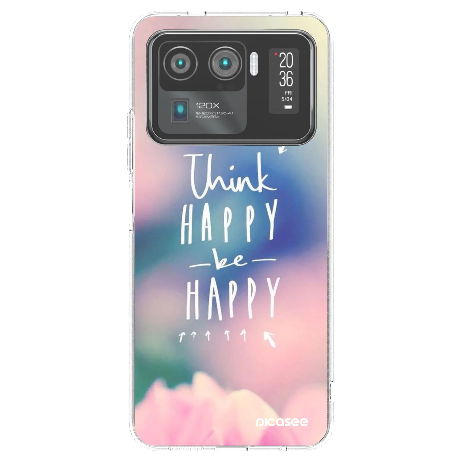 Picasee husă transparentă din silicon pentru Xiaomi Mi 11 Ultra - Think happy be happy