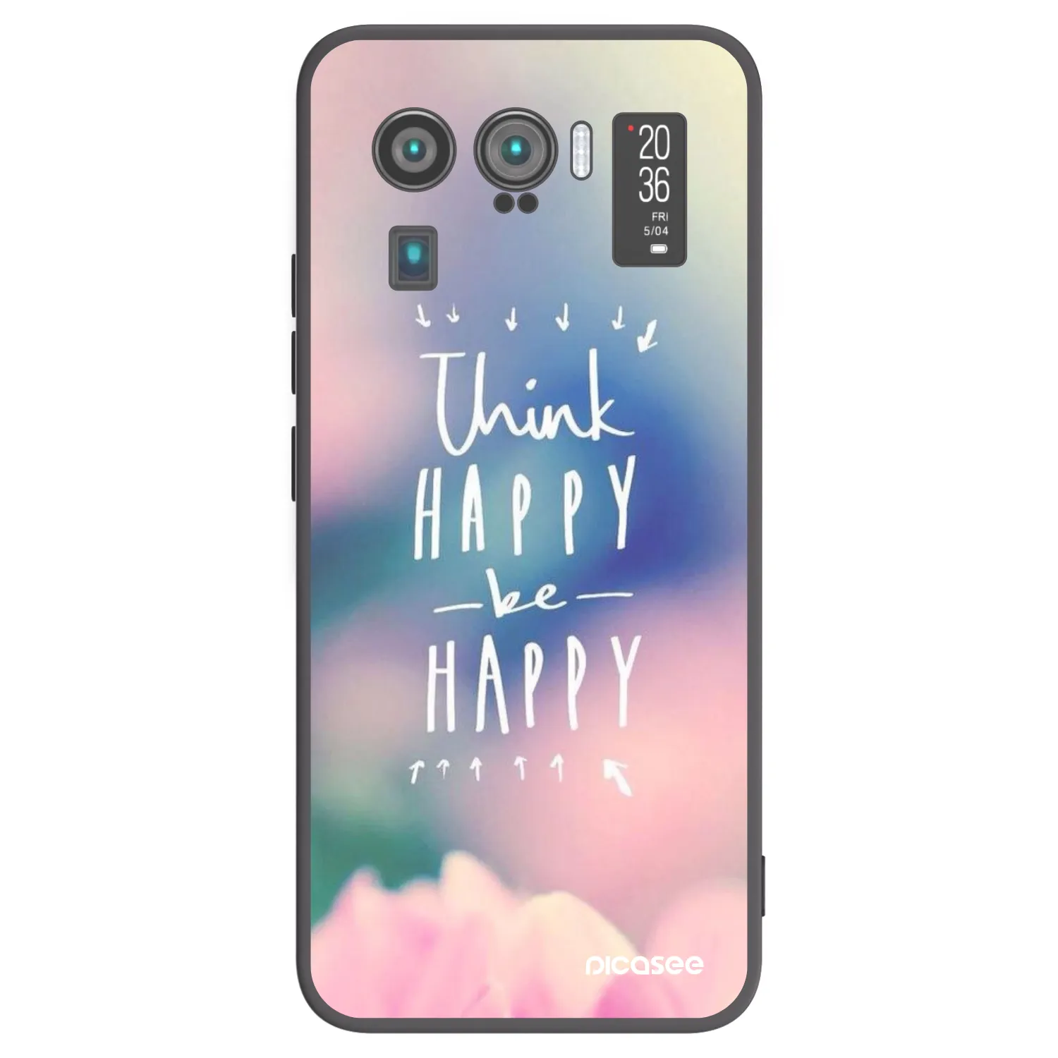Picasee husă neagră din silicon pentru Xiaomi Mi 11 Ultra - Think happy be happy