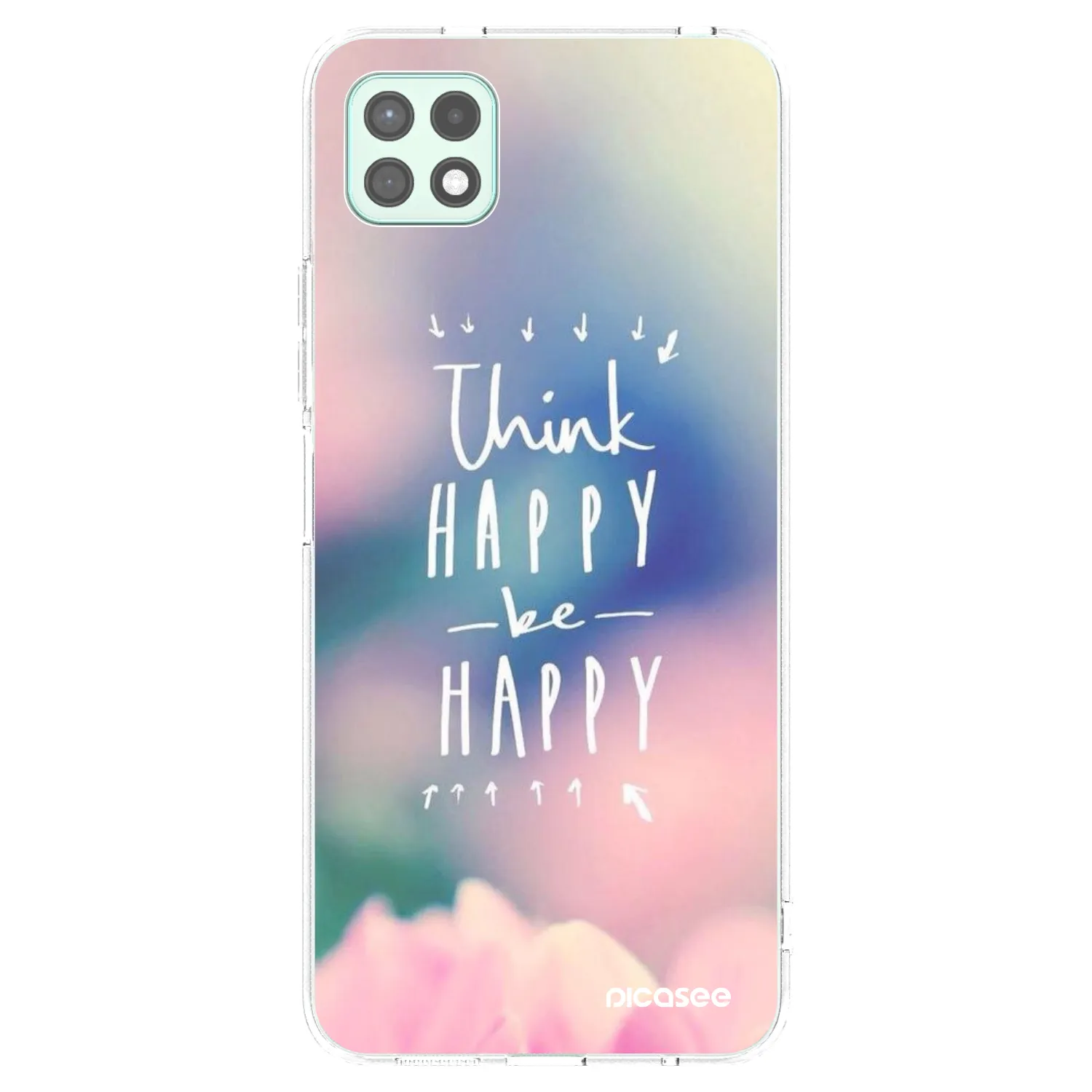 Picasee husă transparentă din silicon pentru Samsung Galaxy A22 A226B 5G - Think happy be happy