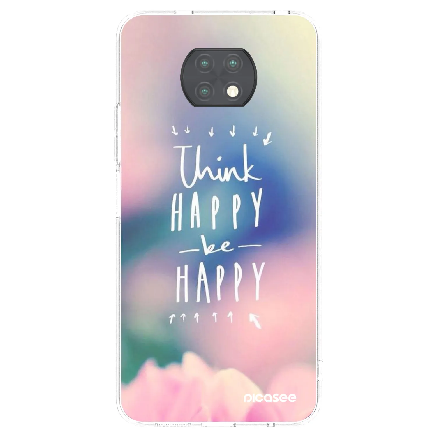 Picasee husă transparentă din silicon pentru Xiaomi Redmi Note 9T - Think happy be happy