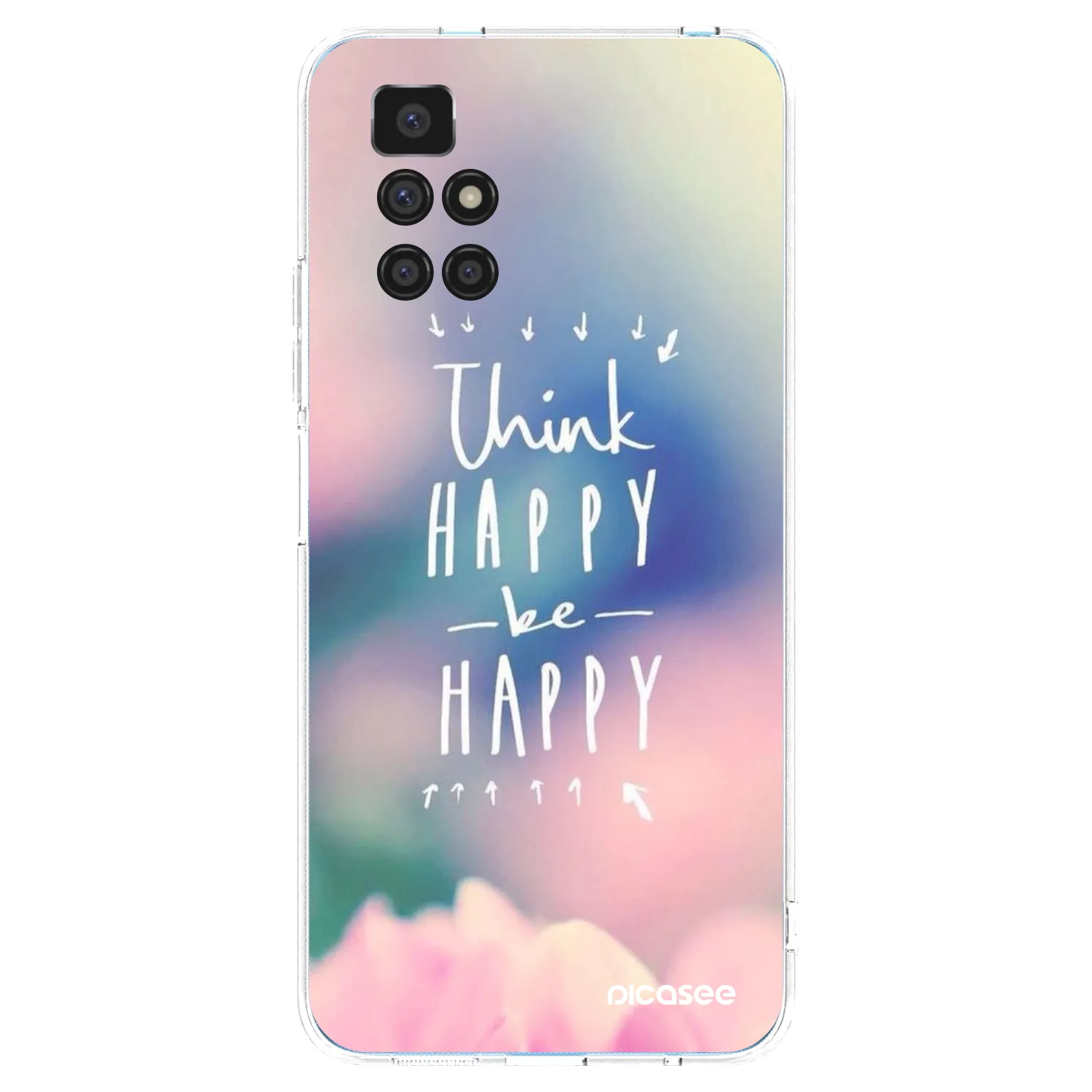 Picasee husă transparentă din silicon pentru Xiaomi Redmi 10 - Think happy be happy