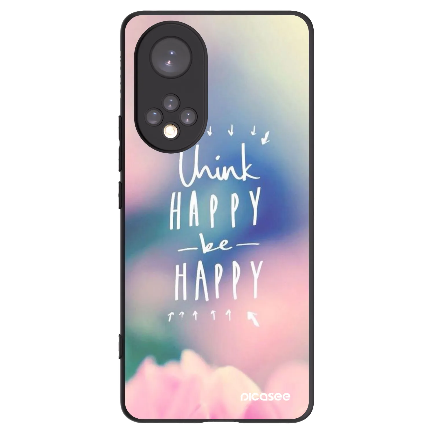Picasee husă neagră din silicon pentru Huawei Nova 9 - Think happy be happy