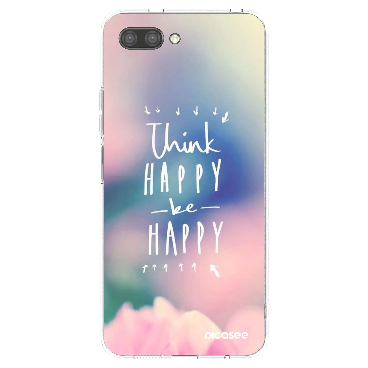 Picasee husă transparentă din silicon pentru Honor 10 - Think happy be happy